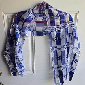 Kentucky Wildcats Sandro Blue and White Graphic Scarf